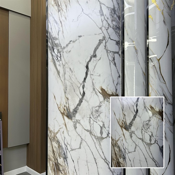 PVC Marble Sheets Luxury Gilded Surface price
